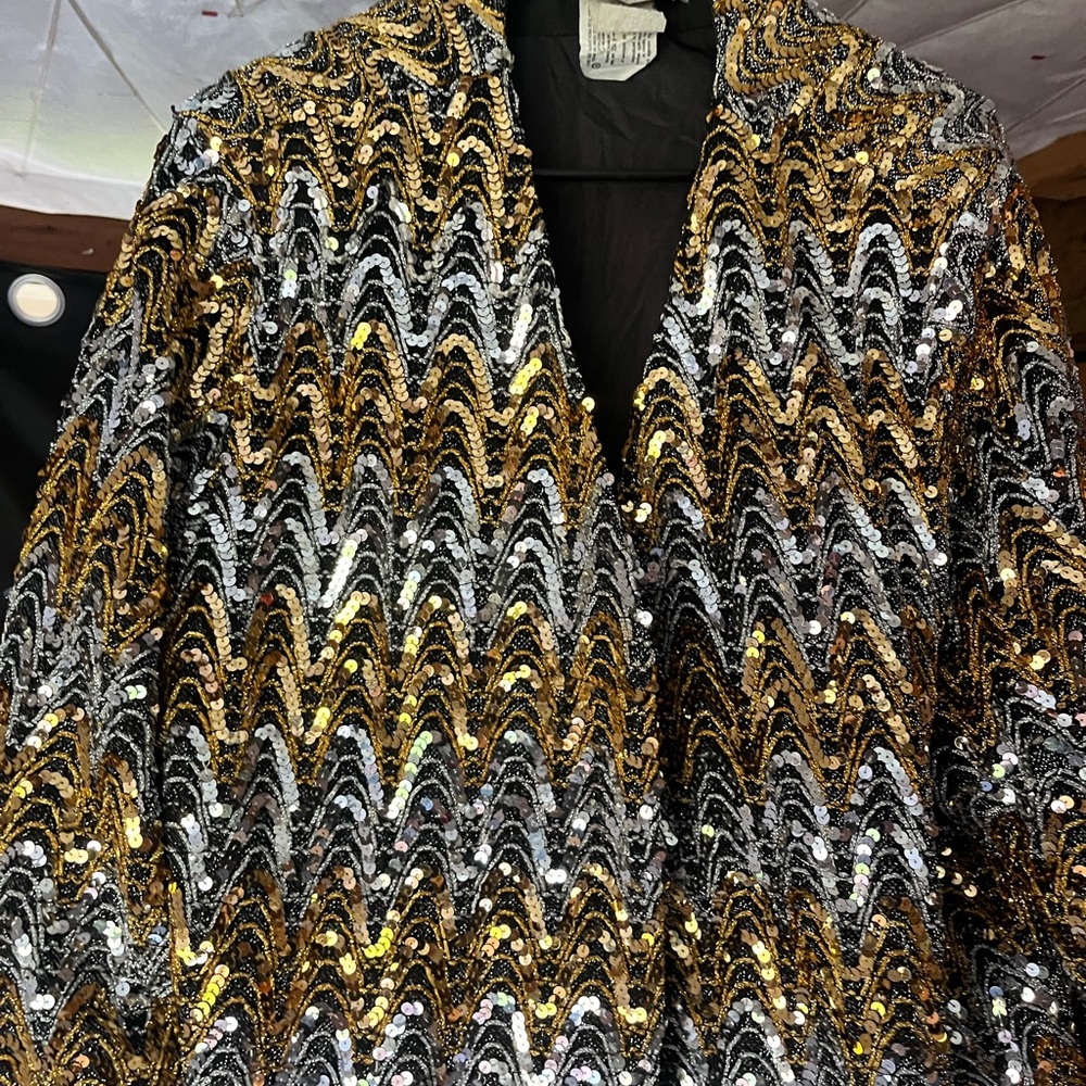 Sequin Gold and Silver Women's Jacket